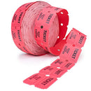 Midway Monsters 2,000 Red Two Part Double Roll Raffle Tickets 50/50 B004MSSWQA - Brand New
