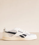 REEBOK COURT ADVANCE-SUEDE UNDERLAY - SIZE: MEN 9.5 - BEIGE BLK WHITE - Brand New