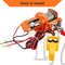 TYT 2000 LB ORANGE ELECTRIC WINCH (2000 LB STEEL CABLE WINCH) - ORANGE - Like New