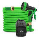 ROYALHOUSE 100 FT Expandable Garden Hose Water Hose, 3/4" Solid Brass Fittings - Brand New