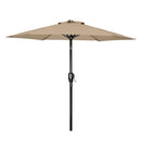 SIMPLE DELUXE 7.5FT PATIO UMBRELLA OUTDOOR TABLE MARKET YARD UMBRELLA - TAN - Like New