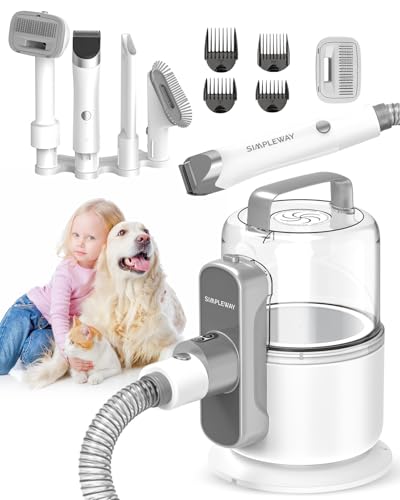 SIMPLE WAY DOG GROOMING VACUUM 2.1L 6 IN 1 KIT V10-MILKY/WHITE - Like New