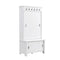 SPOFLYINN MODERN HALL TREE WITH SLIDING DOORS STORAGE CABINET - Scratch & Dent
