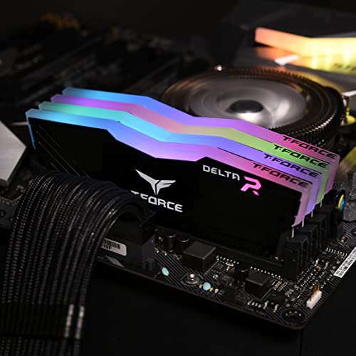 TEAMGROUP Delta RGB DDR4 16GB (2x8GB) 3600MHz (TF3D416G3600HC18JDC01) - BLACK - Brand New