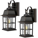 TOBUSA 2 Pack Outdoor Wall Sconces 100% Aluminium Oil Rubbed Bronze Exterior - Like New