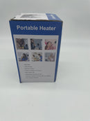 GENERIC PORTABLE WALL OUTLET SPACE HEATER REMOTE CONTROL 500 WATTS - BLACK WHITE - Like New