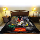 Plush Throw Blanket Mexican American Queen Bed 79"x 95" Faux Fur - B09HTCQK23 - Brand New