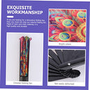 GOOHOCHY - LARGE FOLDING FANS HAND FAN WEDDING DECOR ANCIENT STYLE - COLORFUL - Like New