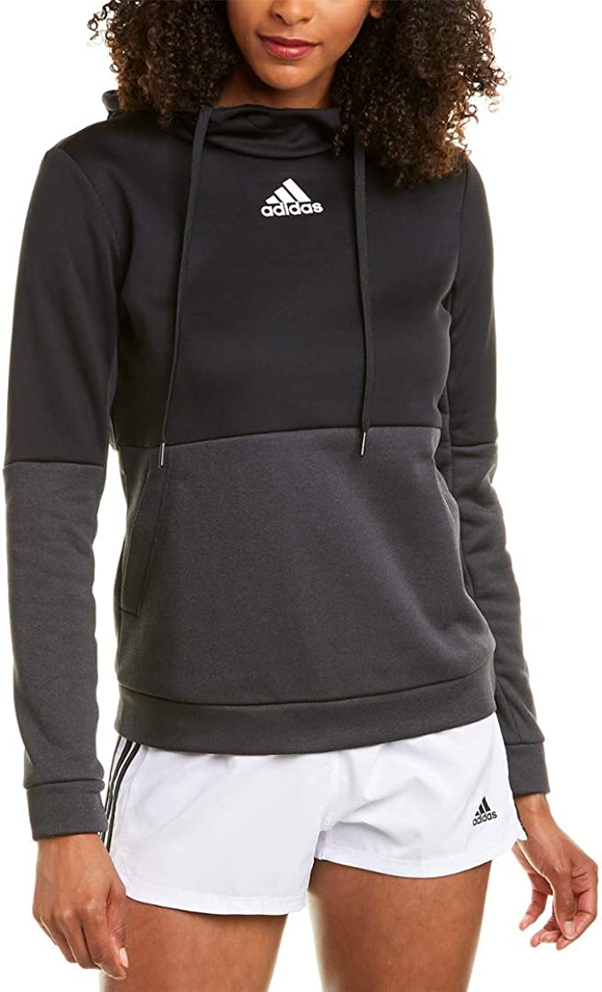FQ0136 Adidas Team Issue Women's Pullover Hoodie Black White M Like New