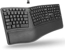 X9 Performance Ergonomic Keyboard Wireless Full Size 2.4G X9RFERGOKEY - BLACK - Like New