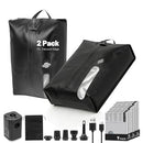 BHQRJMV 11-Pack Travel Vacuum Bags, 2×17L Waterproof Vacuum - Slate Black - Like New