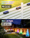 Upgraded Solar Fence Lights Outdoor 8 Pack with Spot Lensed Bright Fence Lights - Like New