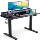 TOTNZ Electric Standing Desk with Dual Drawers, 48 x 24 Inches - Black - Like New