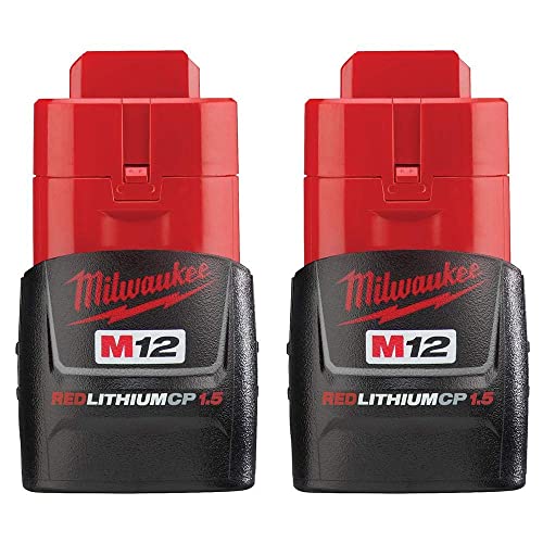 MILWAUKEE 48-11-2411 M12 REDLITHIUM 2 PACK - CP BAT - BLACK, RED - Brand New