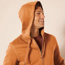 AMAZON ESSENTIALS MEN'S FULL-ZIP FLEECE HOODIE - SIZE: MEN L - NUTMEG - Brand New