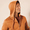 AMAZON ESSENTIALS MEN'S FULL-ZIP FLEECE HOODIE - SIZE: MEN L - NUTMEG - Brand New
