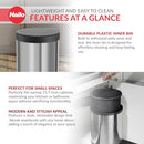 Hailo Compact-Box M Built-in Kitchen Trash Can Lid-Lift System X0046QRFEJ - SS - Brand New