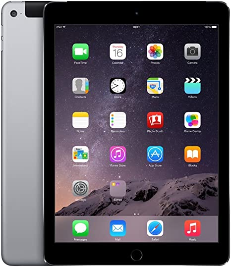 For Parts: APPLE IPAD AIR 9.7 2ND GENERATION 16GB WIFI CELLULAR CRACKED SREEN/LCD