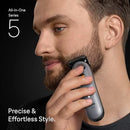 BRAUN SERIES 5 ALL-IN-ONE BEARD , CORDLESS TRIMMER, HAIR , 6061D9220A - GRAY - Like New