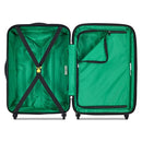 DELSEY PARIS UNITED COLORS OF BENETTON RIBBED HARDSIDE LUGGAGE SPINNER - WHITE - Brand New