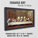 The Last Supper by Leonardo Da Vinci Classic Art Giclee Print Framed Art - Brand New