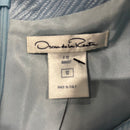 OSCAR DE LA RENTA SILK DRESS - SIZE: WOMEN SIZE 12 - LIGHT BLUE - Brand New