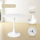 Mid Century Modern Round Dining Table Set for 4 with Chairs - Like New