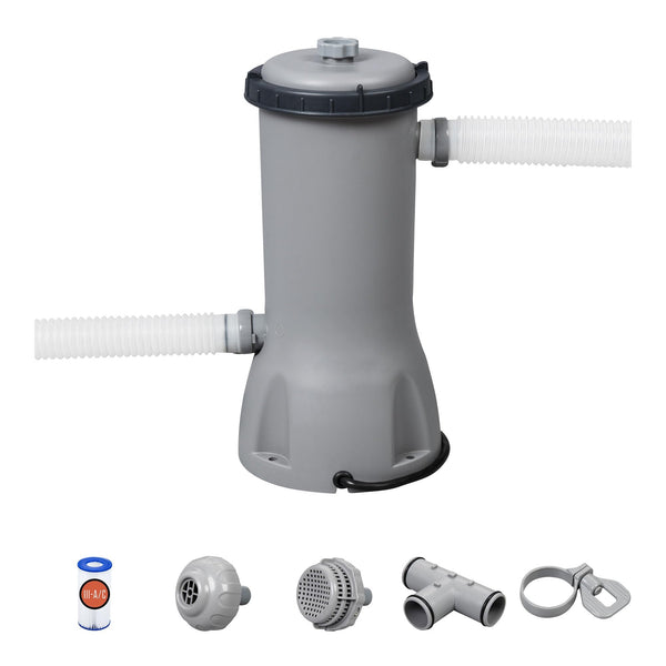 BESTWAY FLOWCLEAR 1,000 GALLONS PER HOUR 120 VOLT ABOVE GROUND SWIMMING - GRAY - Like New
