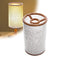 LAMP SHADE HARD RESIN MARBLE TEXTURE BARREL TABLE FLOOR LAMP 5.8X5.8X9- WHITE - Like New