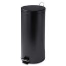 HONEY-CAN-DO TRS-02111 ROUND STAINLESS STEEL STEP TRASH CAN 30L - BLACK - Like New