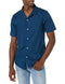 AMAZON ESSENTIALS MEN'S VACATION COTTON RESORT SHIRT, SLIM-FIT SHORT SLEEVE - Brand New
