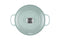 Le Creuset Enameled Cast Iron Signature Round Oven Lid, 5.5 Quart - Sea Salt - Like New