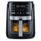 GOURMIA 6-QT DIGITAL WINDOW AIR FRYER WITH 12 PRESETS - BLACK/STAINLESS STEEL - Like New