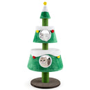 PETSITE 60" CUTE CAT CHRISTMAS TREE TOWER WITH 2 CONDOS, BED - GREEN - Like New