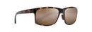 MAUI JIM POKOWAI RECTANGULAR SUNGLASSES MJ-439-HCLBRO/OLTORT Olive Tortoise - Like New