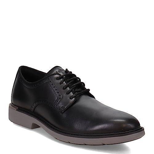 COLE HAAN MEN'S GOTO PLAIN TOE OXFORD - SIZE: MEN 10.5 - BLACK/GRAY MIDSOLE - Like New