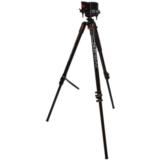 BOG-POD DEATHGRIP 9"-59" ALUMINUM TRIPOD, BLACK W/ E-MAX PRO EARMUFFS, FDE,BLACK - Like New