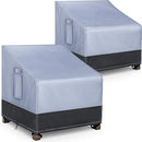 FEZOSY OUTDOOR FURNITURE COVER PATIO 2-PACK - GRAY BLACK - Brand New