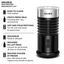KEURIG STANDALONE FROTHER WORKS NON-DAIRY MILK HOT AND COLD FROTHING - BLACK - Like New