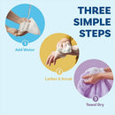 Scrubzz Disposable No Rinse Bathing Wipes for Senstive Skin - 25 Pack - Brand New