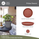 The HC Companies Round Prisma Flower Pot Saucers Durable Plant Tray - 17.5" Clay - Brand New