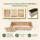 SHINE COMPANY PREMIUM CEDAR RAISED GARDEN BED NATURAL - Like New