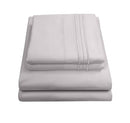 SWEET HOME COLLECTION 1800 THREAD COUNT EGYPTIAN QUALITY SHEET SET – SILVER - Brand New
