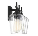 SAVOY HOUSE OCTAVE 3 LIGHT 21" WIDE BATHROOM VANITY LIGHT - MATTE BLACK - Like New