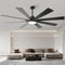 VACZON 72 IN. INDOOR INTEGRATED LED MATTE BLACK 6-SPEED CEILING - Scratch & Dent
