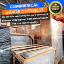 4 Rolls x 18" x 1500 Feet x 80 Gauge Clear Commercial Grade,B0BV7L9FW9 - NEW - Brand New
