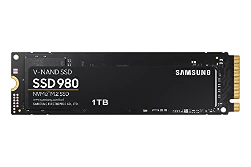 Samsung 980 SSD 1TB PCIe 3.0x4 M.2 SSD Solid State Drive MZ-V8V1T0B/AM - Black Like New