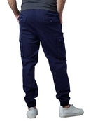 GALAXY BY HARVIC MEN'S SLIM FIT STRETCH CARGO JOGGER PANTS NAVY X-LARGE - Brand New