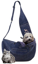 NOAH & PAW DOG SLING CARRIER FOR SMALL DOGS 3-10LB - DARK BLUE - Like New