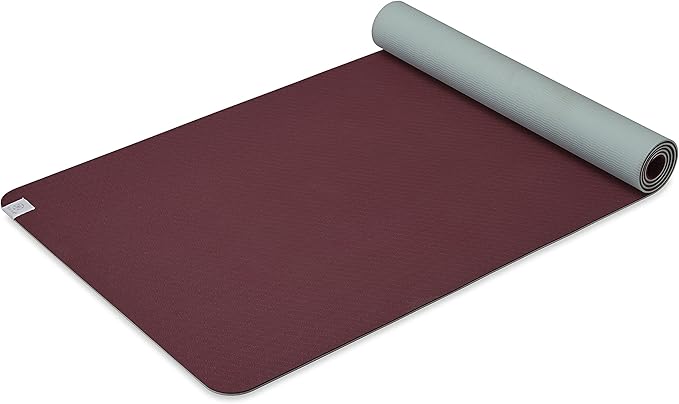GAIAM YOGA MAT PERFORMANCE TPE EXERCISE & FITNESS MAT - SANGRIA/LAGOON - Brand New